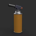 Professional Gas Blowtorch With Yellow Cylinder And Black Nozzle Design