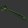 Adjustable Wrench Hardware Tool Durable Metal Construction For Home Repair And Mechanical Work