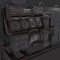 Heavy Duty Industrial Equipment With Control Panels Metal Pipes And Mechanical Components