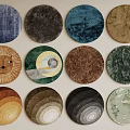 Stylish Round Rugs With Various Colorful Patterns And Designs For Home Decor