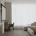 Modern Hotel Room Interior With Hanging Robes Backlit Mirror And Marble Countertop