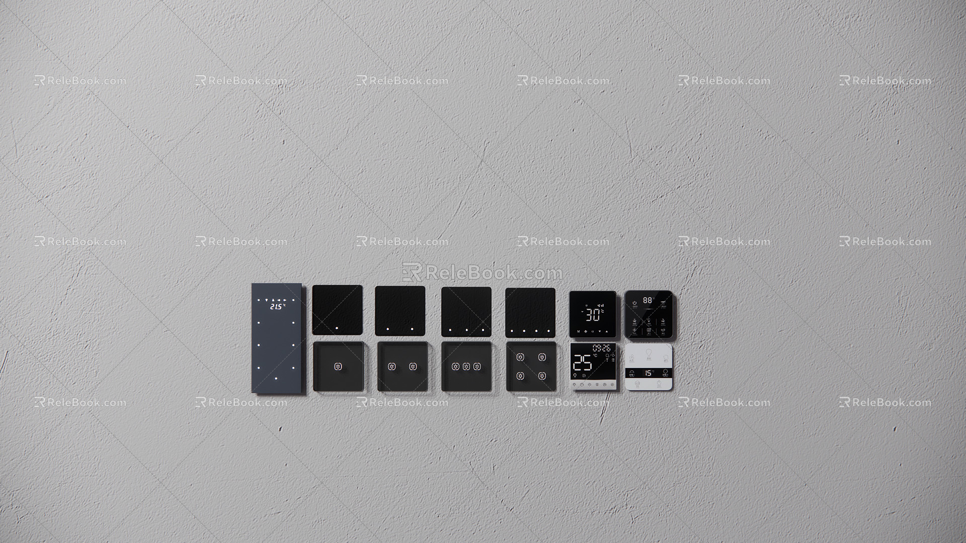 Modern Switch Control Panel 3d model