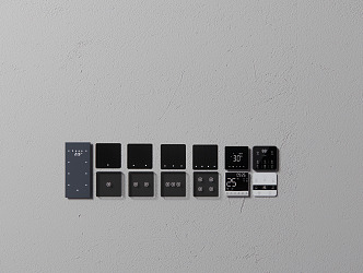 Modern Switch Control Panel 3d model