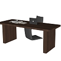 Modern Desk Chair Desk 3d model