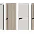 Modern Hinged Door Designs With Wooden And White Panel Finishes For Home