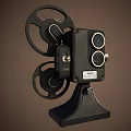 Retro Projector Retro Old Equipment Projector Old Object 8090 s 3d model
