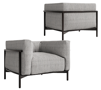 Modern single sofa 3d model