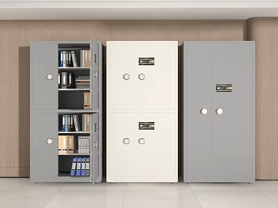 Modern File Cabinet Office Cabinet File Locker 3d model