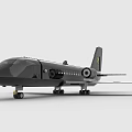 Detailed Building Blocks Airplane Model With Black Body Wheels And Wings