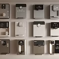 Modern Kitchen Appliances With Sleek Design And Multiple Control Panels On