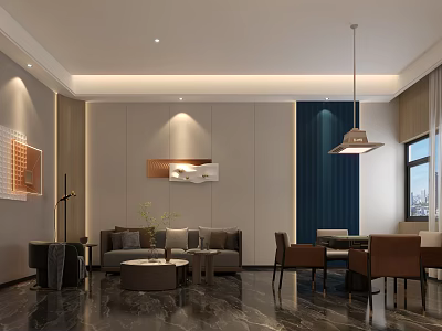 Modern Chess Room 3d model