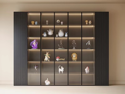 Modern Hand Cabinet Decorative Cabinet Trendy Play Ornaments 3d model