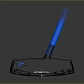 Black Electronic Device With Blue Accent Strip And Ergonomic Design Features