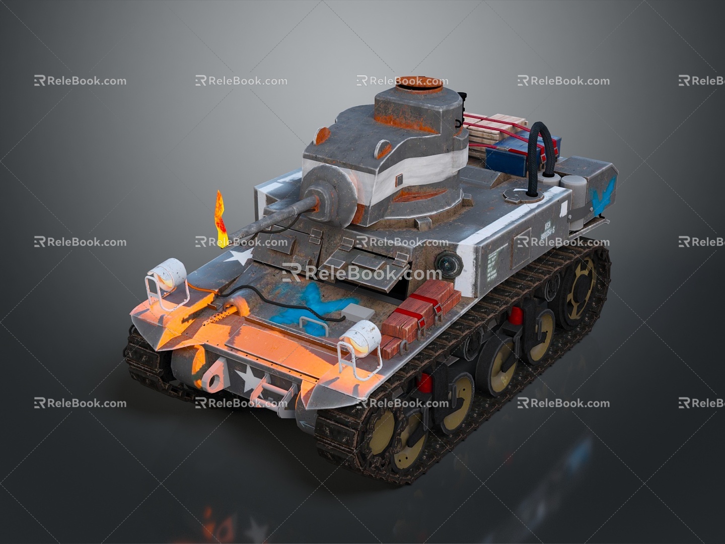 Light Tank Light Armored Modern Tank Modern Tank World War II Tank World War I Tank Heavy Tank 3d model