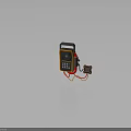 Handheld Electronic Device With Display Screen Control Buttons And Sensor Probe