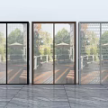 Modern sliding door 3d model
