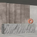 Modern Reception Desk Office Desk Front Desk 3d model