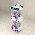 Colorful Happy Farmer Amusement Equipment With Multi Tiered Shelves And Toys For Kids Play Area