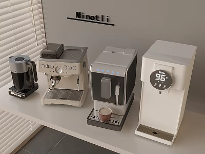 Ninetli Coffee Machines With Various Styles For Daily Home Use 3d model