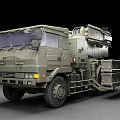 Military Weapon Launcher System Mounted On Army Truck For Defense Operations And Combat Missions