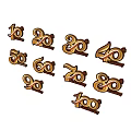 3D Numbers Design For Anniversary Celebrations From 10th To 100th