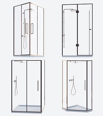 Modern toilet shower 3d model