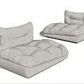 Modern Lazy Sofa Single Sofa 3d model