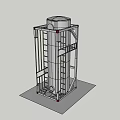 Storage Tank Container Industrial Storage Container 3d model