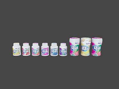 Colorful Household Supplies With Various Sizes And Packaging For Daily Use 3d model
