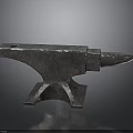 Traditional Forging Anvil Tool Featuring Heavy Metal Base And Horn Design