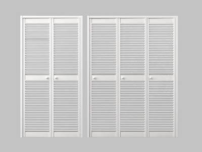 Louver folding door multi-connection sliding door sliding door grille door potted plant model