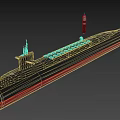 Two Black and Red Military Submarines Model with Sleek Design Displayed Side by Side