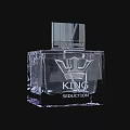 Transparent Square Glass Perfume Bottle King Seduction Luxury Cosmetics Fragrance