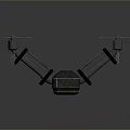 Mechanical Multi Rotor Drone Design With Industrial Body And Rotor Blades