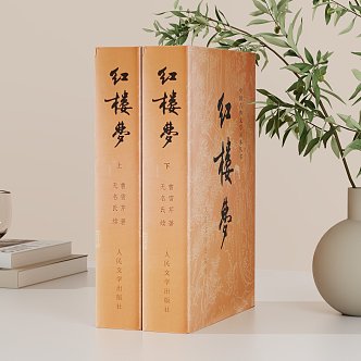 Books A Dream of Red Mansions Four Great Books Ancient Books Chinese Characters Classical Literature 3d model