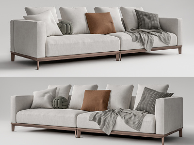 Modern double sofa model