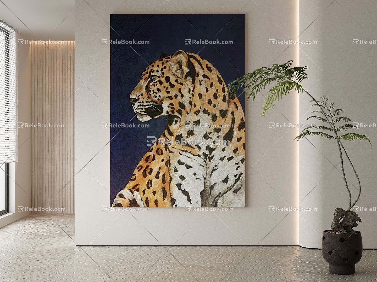 modern decorative painting 3d model