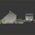 Traditional Stone Cottage Featuring Slate Roof Multiple Windows Courtyard And Green Grass Area