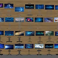 Bracket TV Mobile TV Bracket Screen Display Advertising Screen LCD TV 3d model