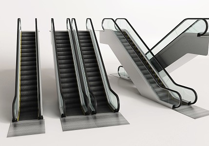 modern elevator escalator elevator 3d model