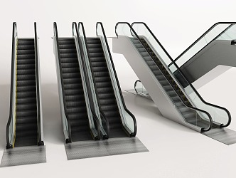 modern elevator escalator elevator 3d model