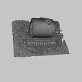 Rusty Hardware Tools Oil Drum With 5W30 Label And Small Tool On Mossy Ground