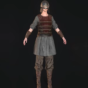 European-style European soldier game character anime character 3d model
