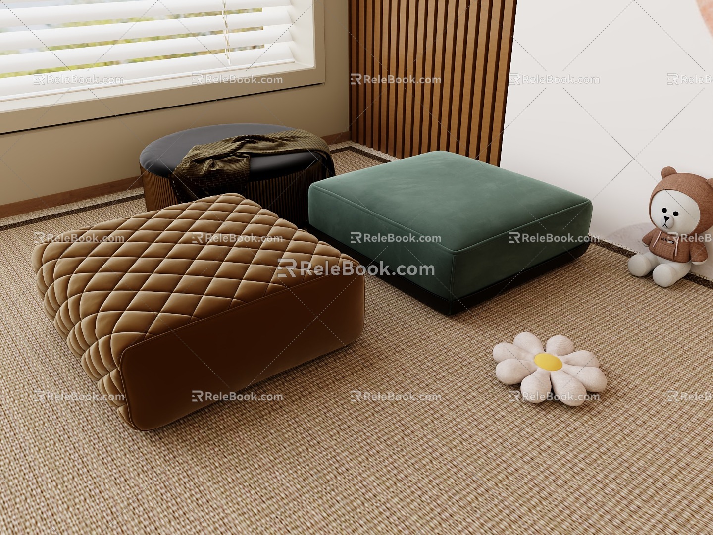 Sofa Cushion Foot 3d model