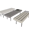 Modern sofa stool 3d model