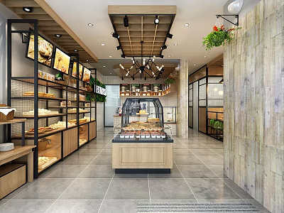 Industrial LOFT Bakery 3d model