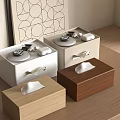 Modern Tissue Box Ornaments Combination 3d model