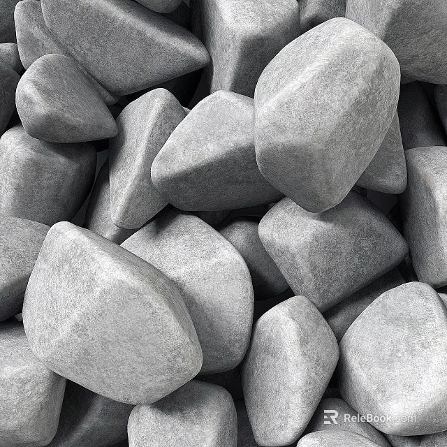 Natural Stone And Wood Materials For Interior Design And Decor Projects 3d model 