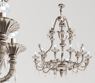 European-style chandelier 3d model