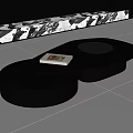 Modern coffee table 3d model
